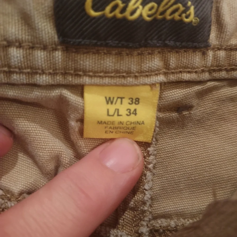 Cabela's Pants 38x33(tag 38x34) Men’s‎ Hiking Outdoors Utility w/Pockets